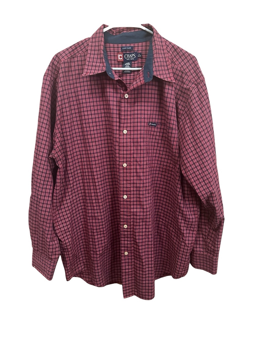 Chaps Checked Button Down Shirt XL